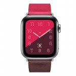 Wholesale Swift Leather Band Loop Strap Wristband Replacement for Apple Watch Series 7/6/SE/5/4/3/2/1 Sport - 44MM / 42MM (Hot Pink)